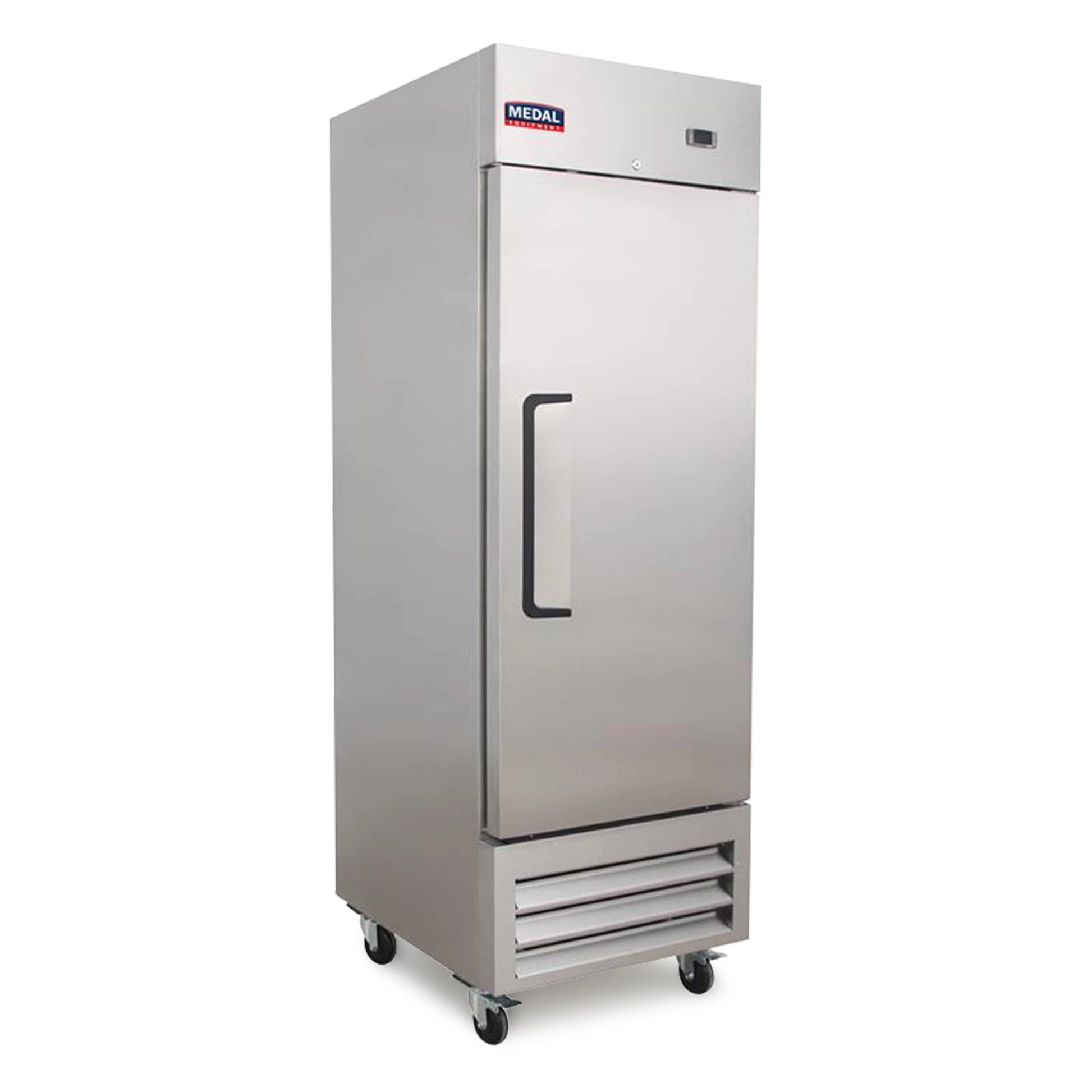 Medal Equipment 27" Reach-In Refrigerator, 1 Door, 23 cu.ft., Stainless Steel, 3 Year Warranty