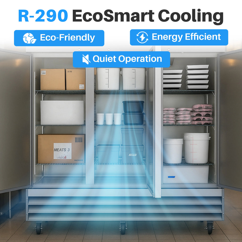 Medal Equipment 81" Reach-In Refrigerator, 3 Doors, 72 cu.ft., Stainless Steel, 3 Year Warranty