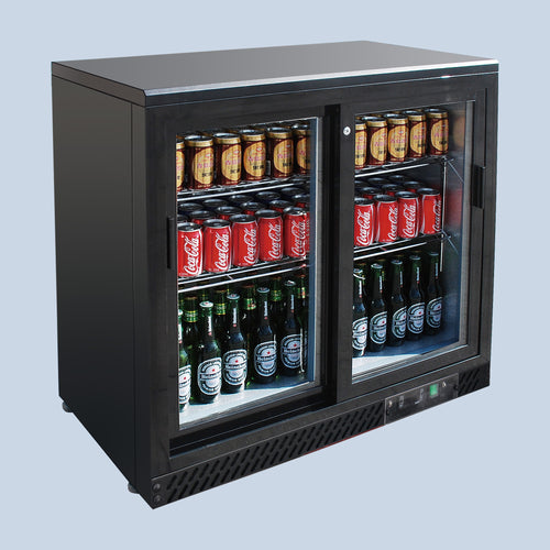 Medal Bar Cooler – 2 Sliding Glass Door, 202L