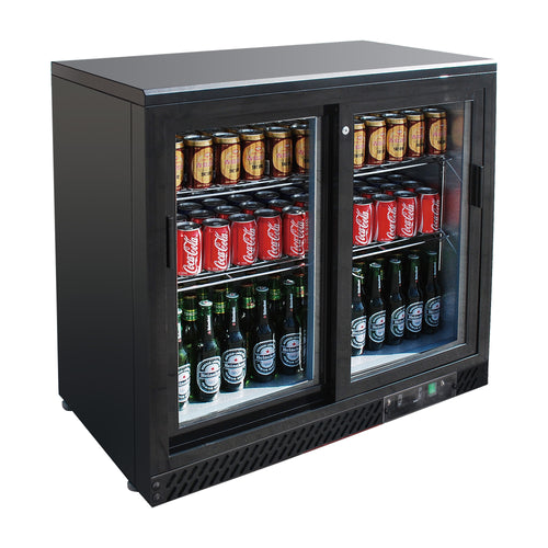 Medal Bar Cooler – 2 Sliding Glass Door, 202L