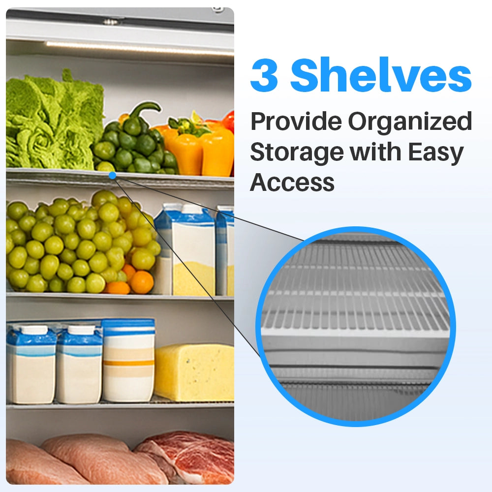 Medal upright chiller ss304 - 685l, single door, +2°c to +8°c, 5-yr warranty