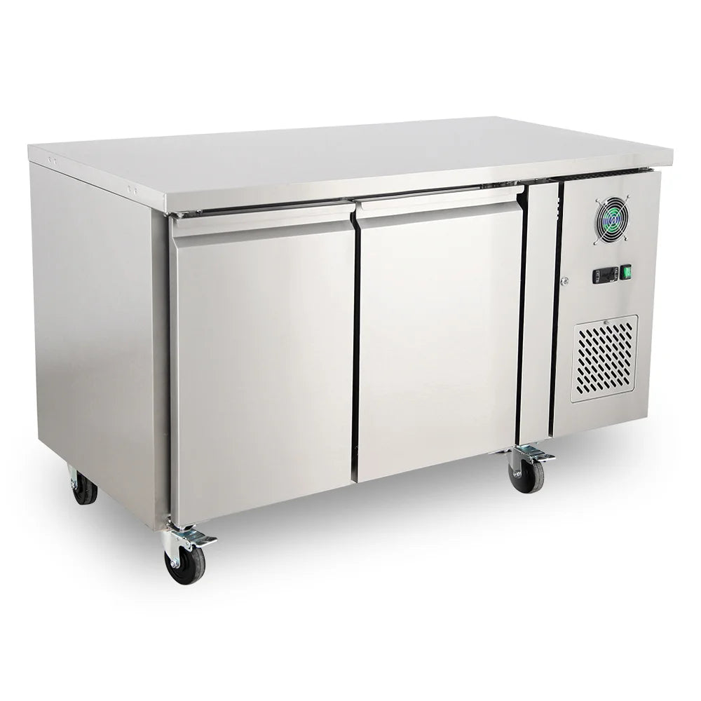 Medal under counter chiller ss304 - 260l, double door, +2°c to +8°c, 5-yr warranty