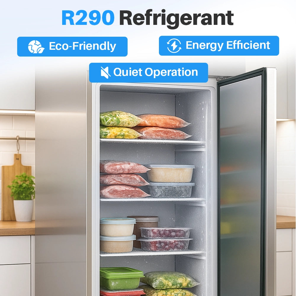 Medal upright freezer ss304 - 685l, single door, -18°c, 5-yr warranty