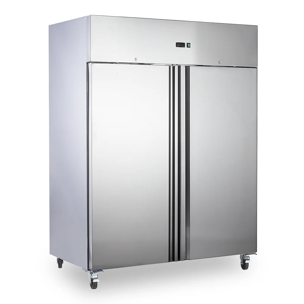 Medal upright freezer ss304 - 1173l, double door, -20°c, 5-yr warranty