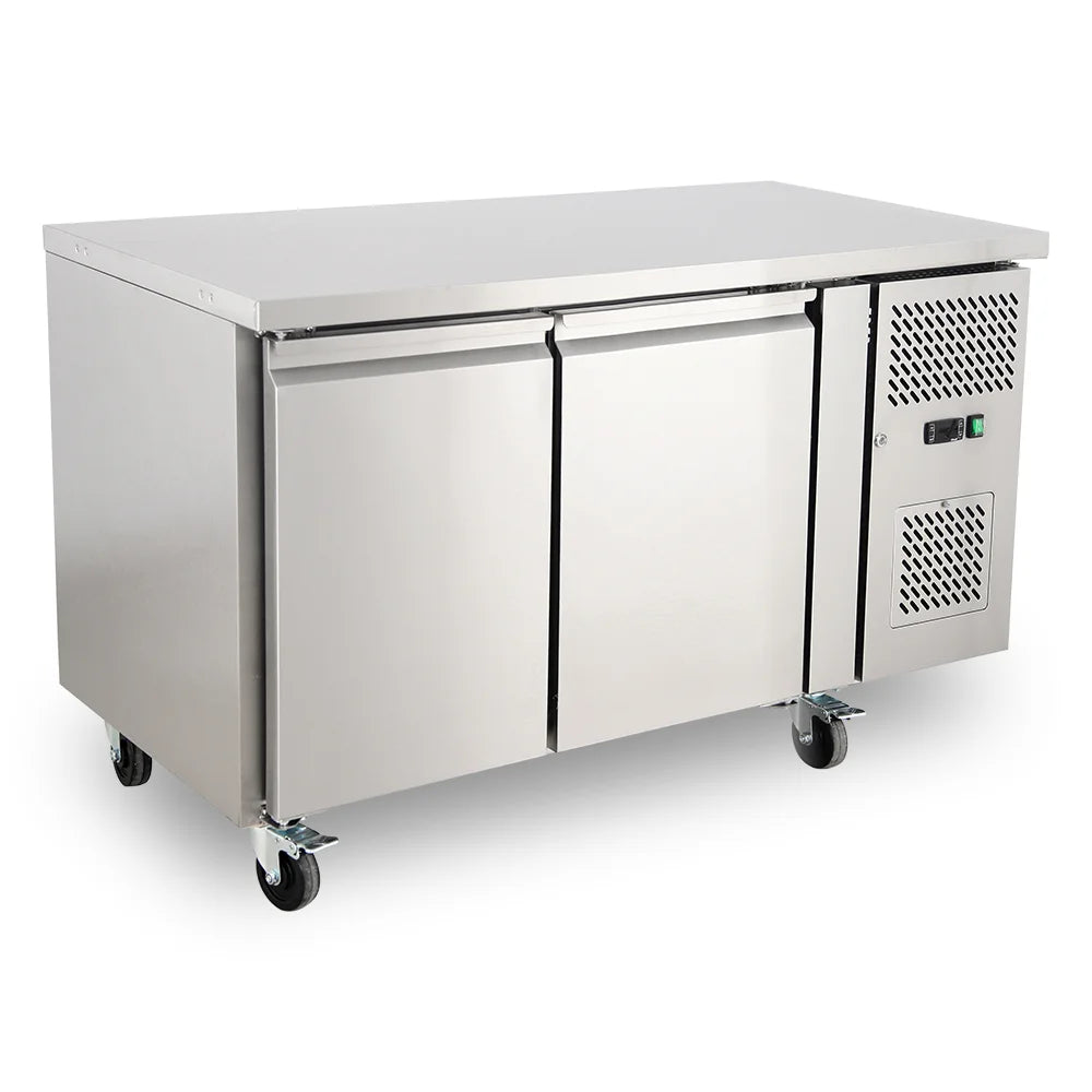 Medal worktop freezer ss304 - 314l, 2-door, -18°c, 5-yr warranty
